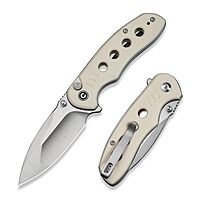 CIVIVI Triptych Folding Pocket Knife, 2.97in 14C28N Blade, G10 Handle, Button Lock