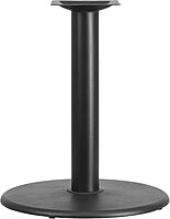 Flash Furniture Round Restaurant Table Base With 4ft"-Diameter Table-Height Column, 28-1/2inH x 24inW x 24inD, Black