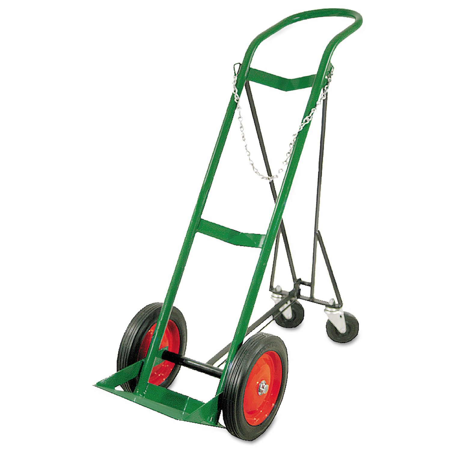 Anthony 6114 Retractable Single-Cylinder Medical Carts, 10" Rubber/Steel Rim Wheels