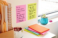Post-it Super Sticky Lined Notes, 5 Sticky Note Pads, 4 x 6 in., School Supplies, Office Products