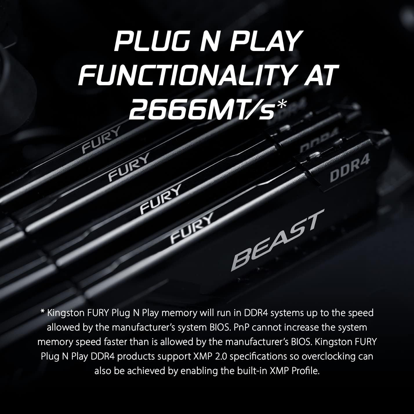 KINGSTON FURY Beast 32GB DDR4 Desktop Memory