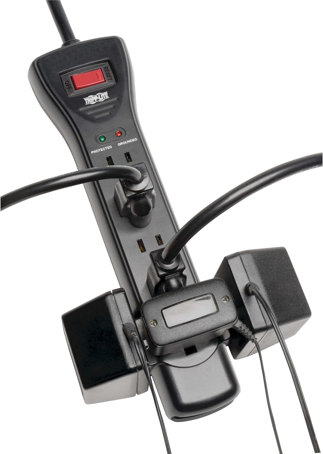 Tripp Lite 7-Outlet Surge Protector Power Strip with Right-Angle Plug