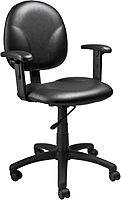 Boss Office Products Dimond Task Chair with Adjustable Arms in Black