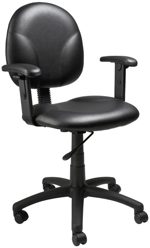 Boss Office Products Dimond Task Chair with Adjustable Arms in Black