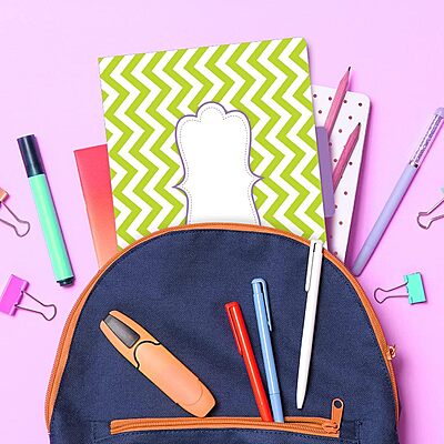 Barker Creek Designer File Folders Set of 12, Beautiful Chevron, Multicolor Chevrons on Outside, Soft Colors on Inside