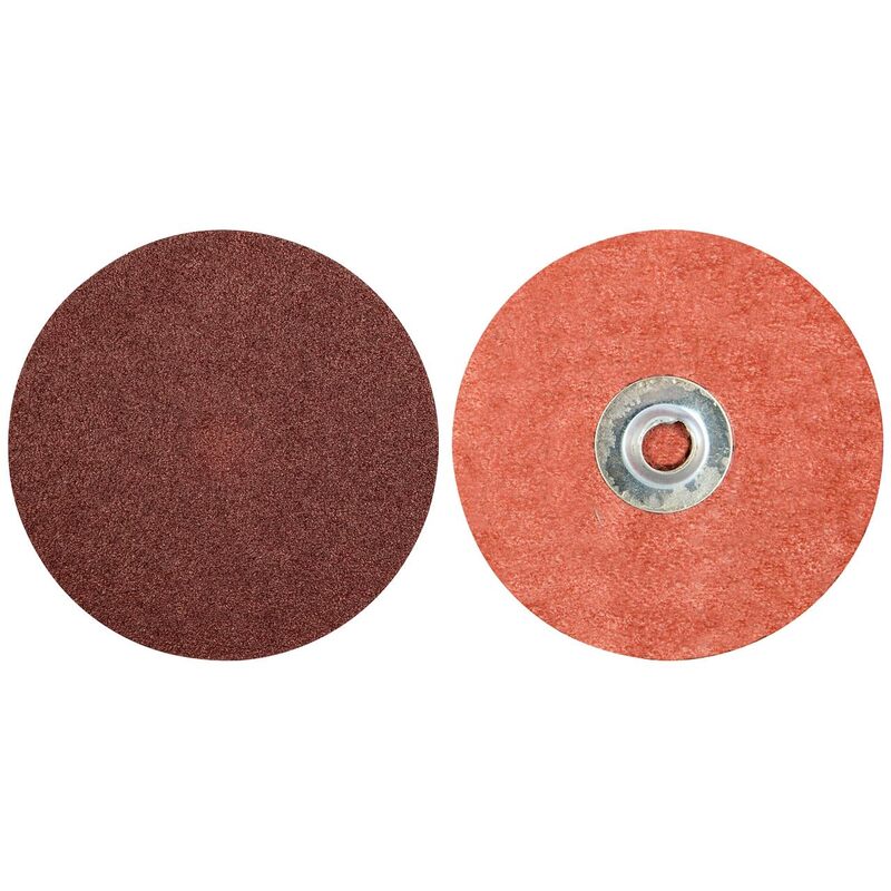 Norton 69957399656 3" Merit Aluminum Oxide TS (Type II) Quick-Change Cloth Discs, 120 Grit, 50 pack