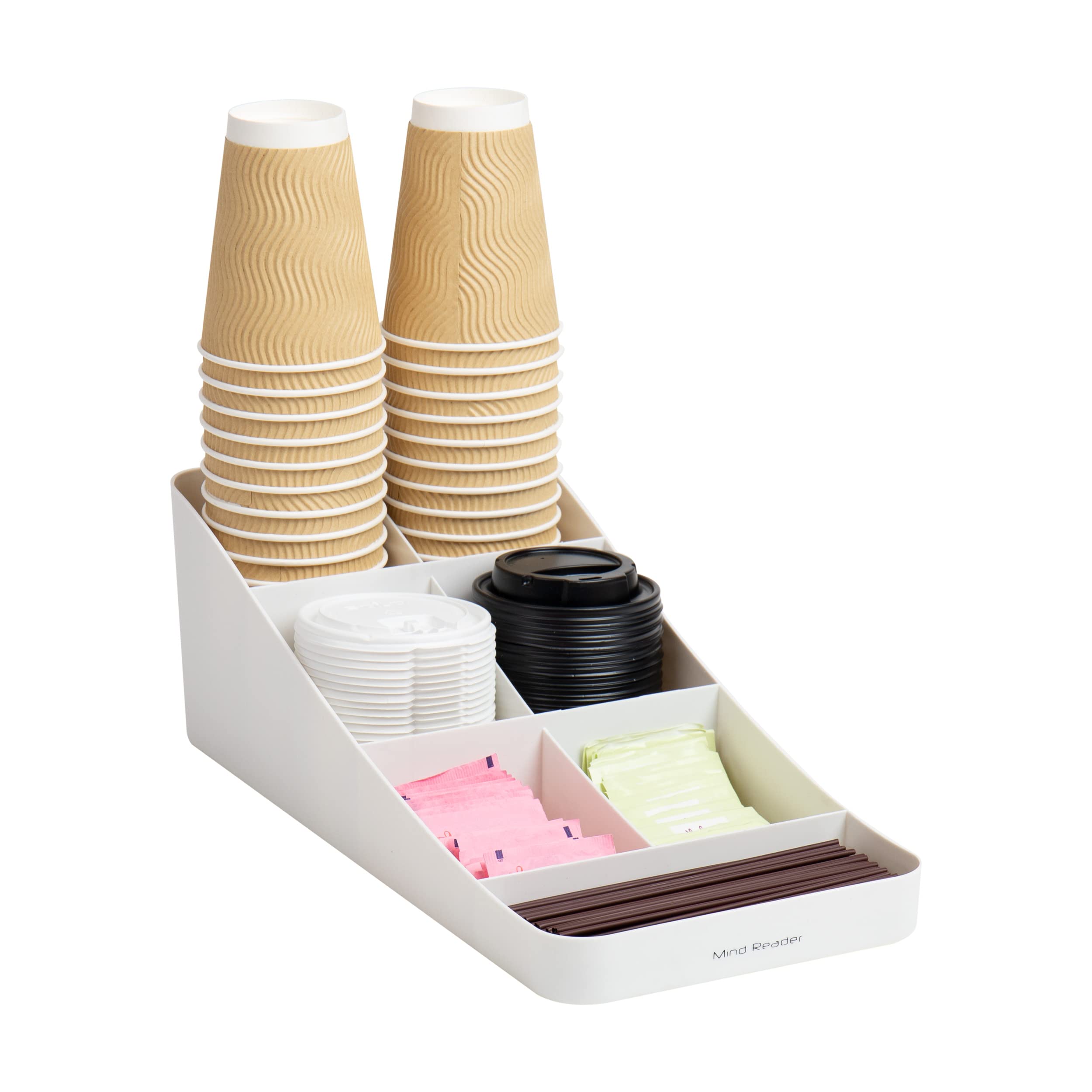 MIND READER 7-Compartment Countertop Condiment Organizer