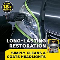 Meguiar's Ultimate Headlight Restoration Kit - The Perfect Headlight Repair Kit to Remove Yellowing and Cloudiness from