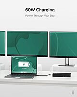 Plugable 12-in-1 USB C Triple Monitor Docking Station, Triple 4K Displays with 3X HDMI or 3X DisplayPort