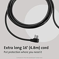 Kensington SmartSockets 6-Outlet, 16-Foot Cord, & 1500 Joules Tabletop Surge Protector (K62634NA) 16-Foot Cord Tabletop (1500 Joules, 16' Cord)