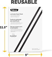 Fellowes Laminator Cleaning Sheets, 10 Pack, 8.5 x 11 in
