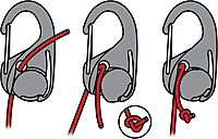 Nite Ize CamJam Cord/Rope Tightener with Carabiner Clip