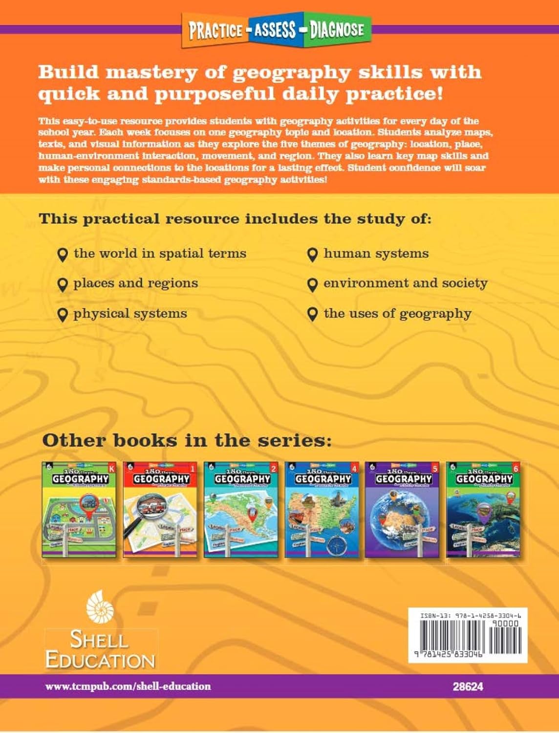 180 Days™: Social Studies, Geography for 3rd Grade Practice Workbook for Classroom and Home