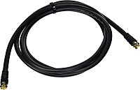 C2G 29132 Value Series F-Type RG6 Coaxial Video Cable, Black (6 Feet, 1.82 Meters)