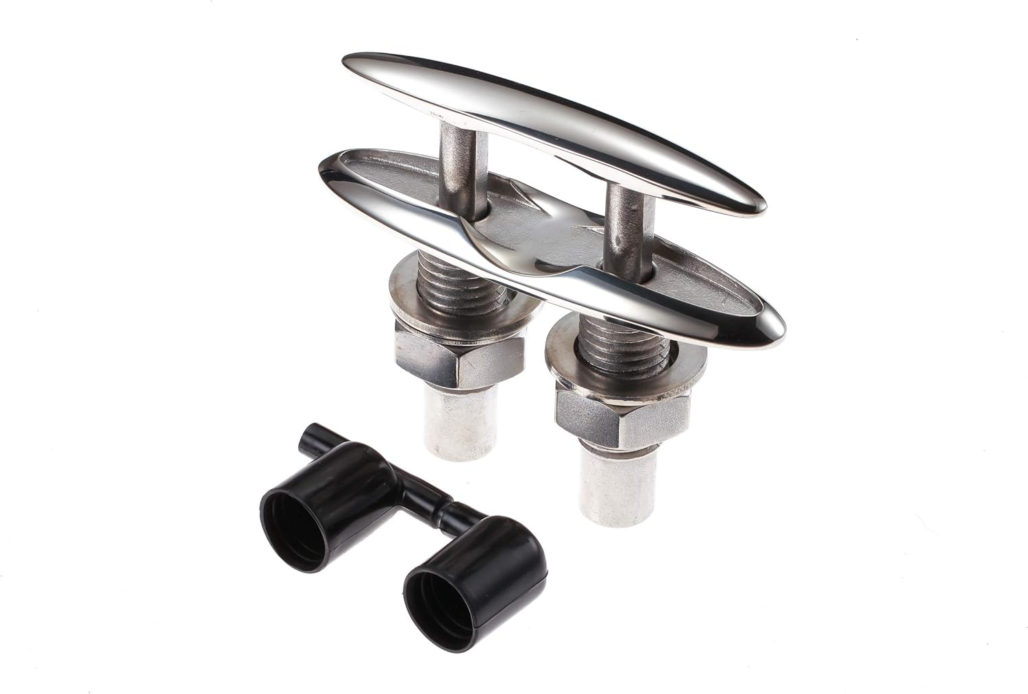 Attwood 66515-1 Retractable Low-Profile Stainless Steel Marine Boat 4 ½-Inch Neat Cleat 6-inch