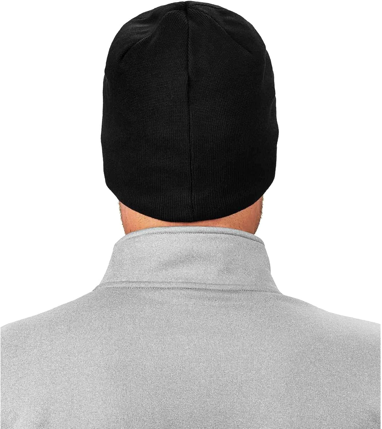 Ergodyne N-Ferno 6820 Fire Resistant Thermal Knit Beanie Cap, Black Black/Orange Cap