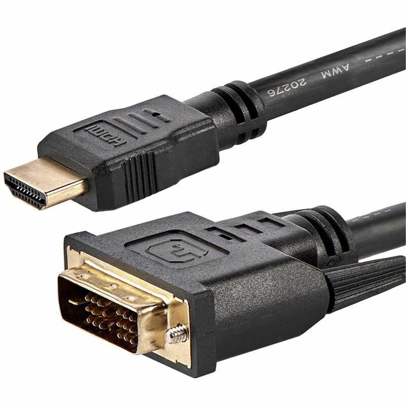 StarTech.com HDMI to DVI-D Cable - Bi-Directional