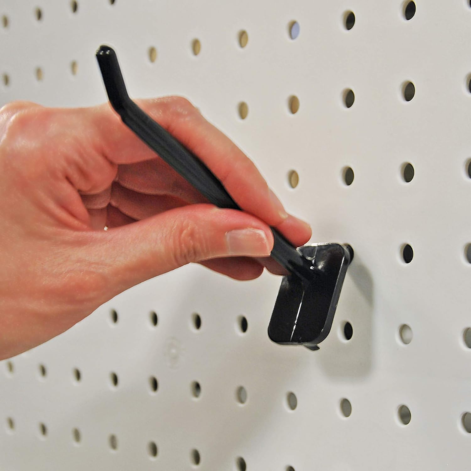 Azar Displays Lexan Locking Pegboard Hooks - Pack of 50