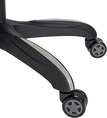 OSP Home Furnishings Xeno Ergonomic Adjustable Faux Leather Gaming Chair with Integrated Headrest and Airflow Cooling Material