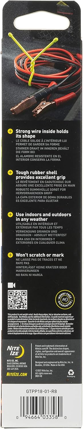 Nite Ize Original Gear Tie Reusable Rubber Twist Cord Organizers