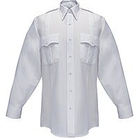 FLYING CROSS Duro Poplin Long Sleeve Shirt with Sewn-In Creases