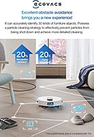 Ecovacs Deebot X1e Robot Vacuum Cleaner - 5000Pa, 260min Runtime