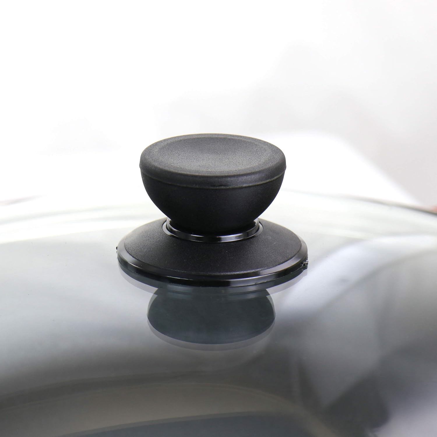 MegaChef Skillets with Lids Pre-Seasoned, 9 Piece Set, Black, Red