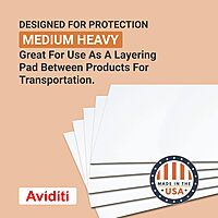 AVIDITI Corrugated Cardboard Sheets 24" x 36" (5 Pack) Large Card Board for Layer Separation Packaging Mailing Shipping Packing, and Protecting Products from Forklift Damage - White, 5 Pack One Size