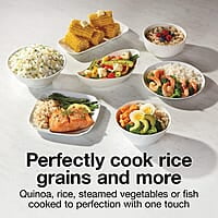 Proctor Silex Arrocera y vaporizador de alimentos, 30 tazas cocidas (15 tazas sin cocinar), incluye cesta de vapor y enjuague, negro (37555) Proctor Silex Arrocera y vaporizador de alimentos, 30 tazas cocidas (15 tazas sin cocinar), incluye cesta de vapor y enjuague, negro (37555)