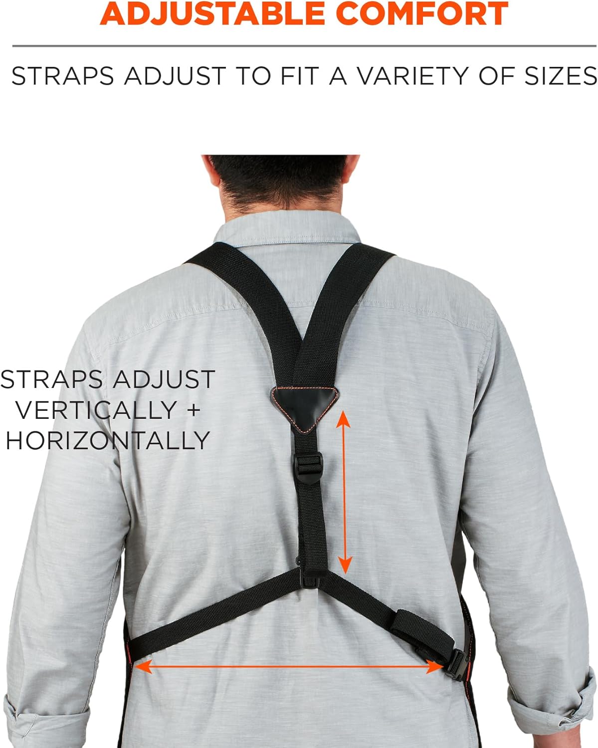 Ergodyne - 13694 Arsenal 5704 Torso Length Work Tool Apron, 22-Pockets, Gray