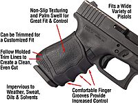 Pachmayr Gripper Universal Slip-On Pistol Grip