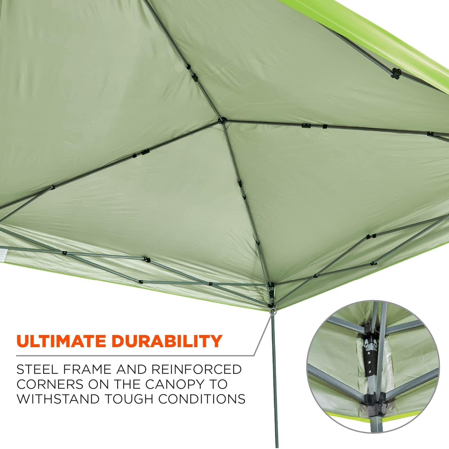 Ergodyne SHAX 6010 Pop-Up Canopy Tent, Lightweight, 10' x 10', Lime