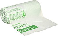 Naturbag NT1025-X-00031 35 Gallon Slim Compostable Bags and Liners, 34-Inch-by-48-Inch