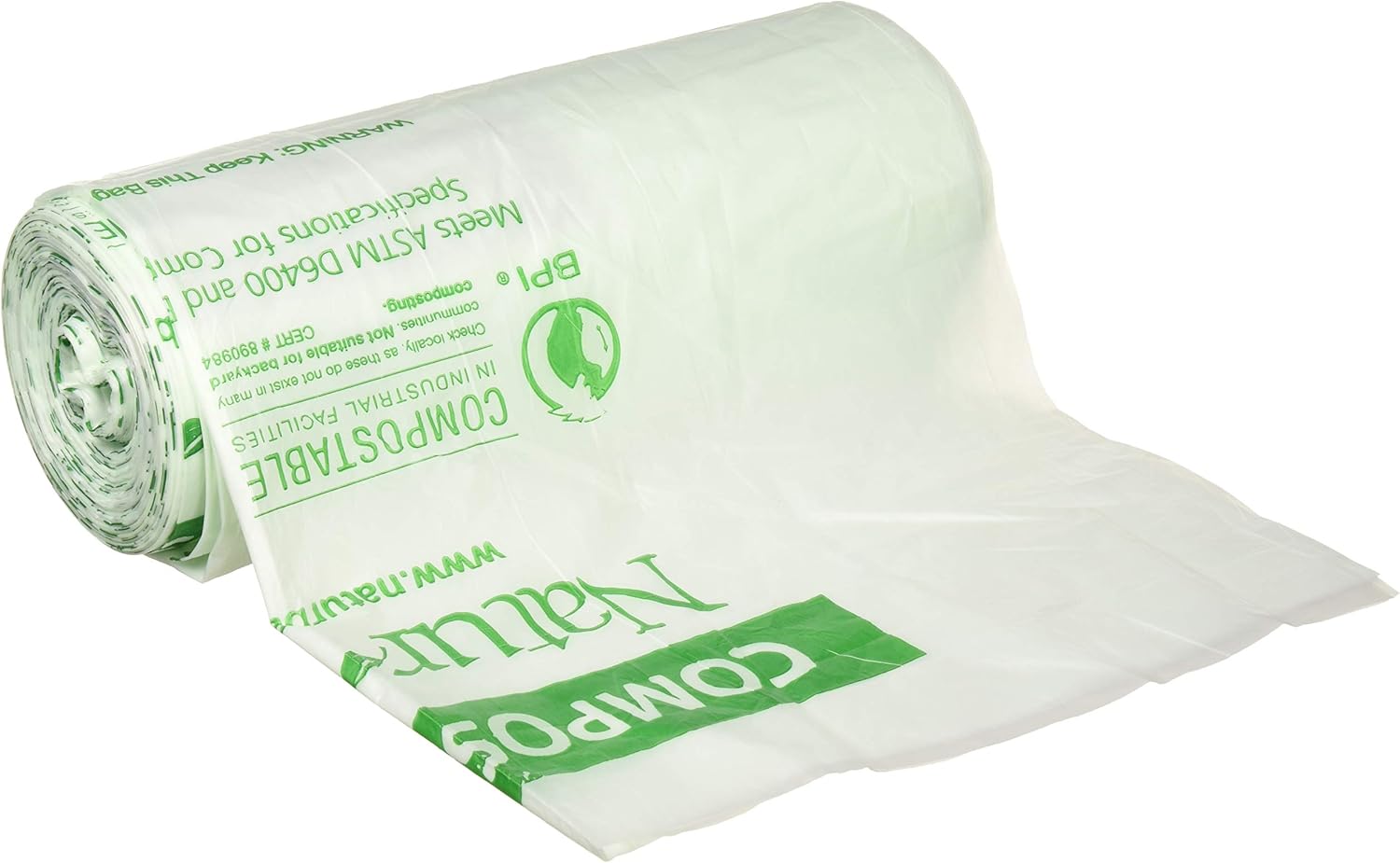 Naturbag NT1025-X-00031 35 Gallon Slim Compostable Bags and Liners, 34-Inch-by-48-Inch