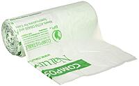 Naturbag NT1025-X-00031 35 Gallon Slim Compostable Bags and Liners, 34-Inch-by-48-Inch