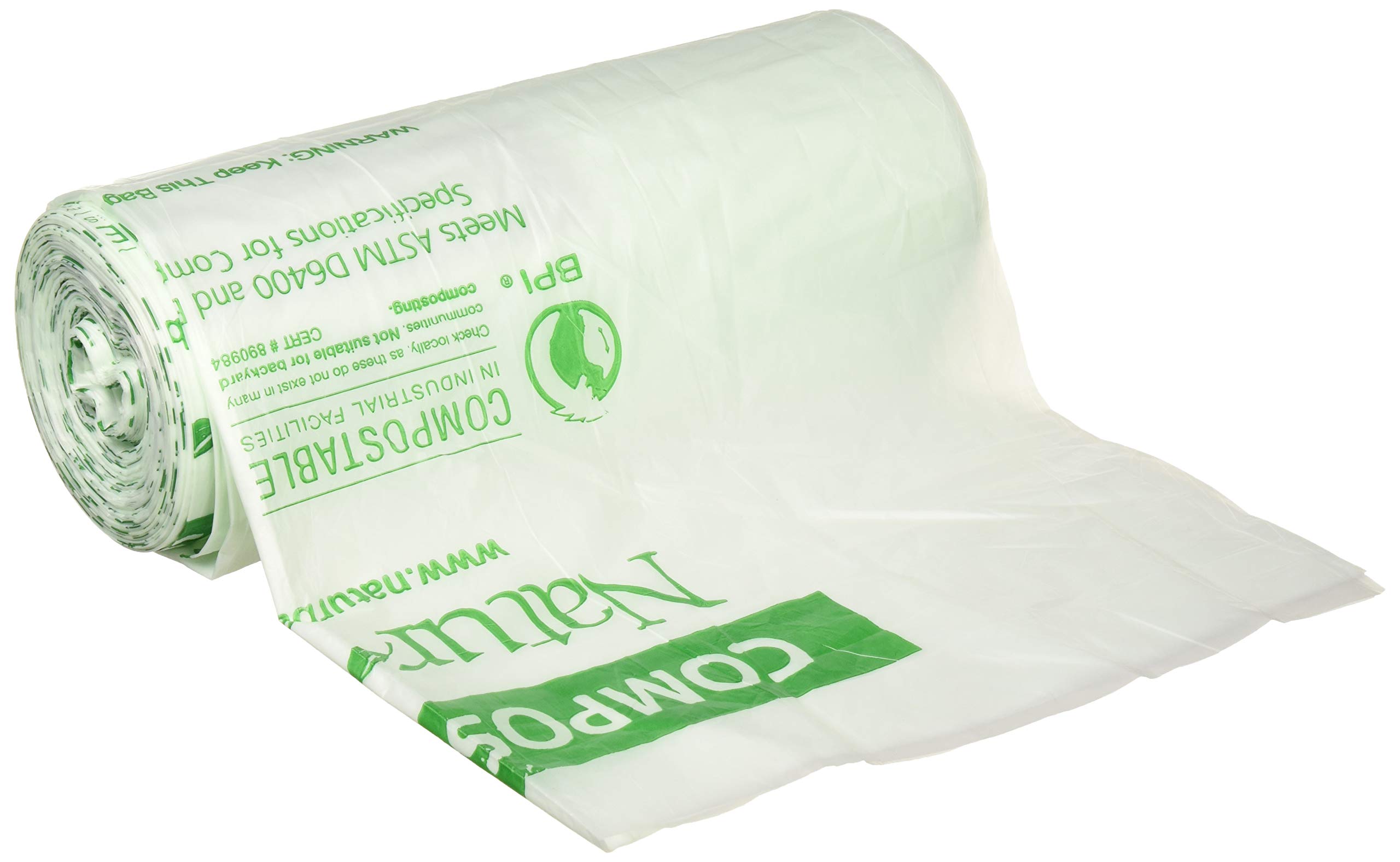 Naturbag NT1025-X-00031 35 Gallon Slim Compostable Bags and Liners, 34-Inch-by-48-Inch
