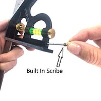 SWANSON TOOLS Combination Square with Die-Cast Zinc Body and Stainless Steel Rule