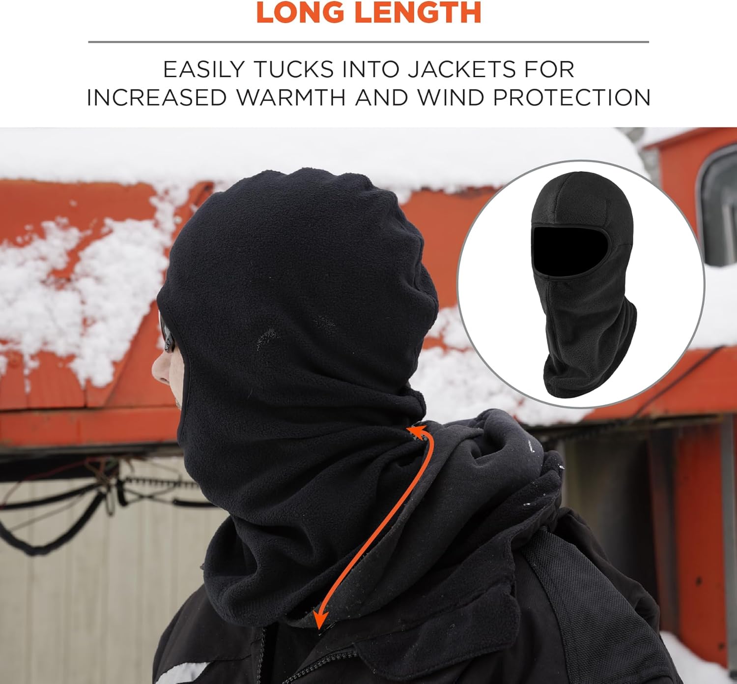 ERGODYNE N-Ferno 6893Z Zippered Balaclava Face Mask