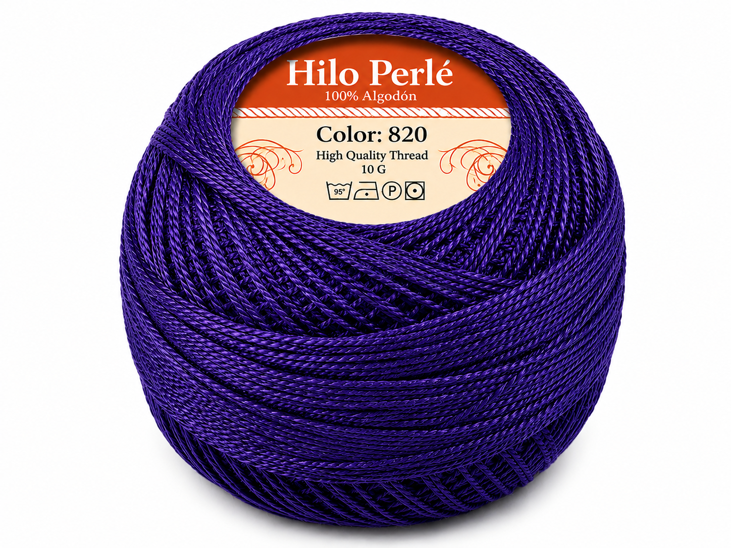 Hilo perlé para bordar #8 100% algodón Color Azul Rey Oscuro - 820 - 10 gramos por ovillo (Caja por 10 Ovillos) Hilo perlé para bordar #8 100% algodón Color Azul Rey Oscuro - 820 - 10 gramos por ovillo (Caja por 10 Ovillos)