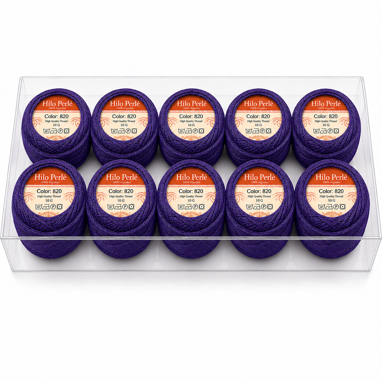 Hilo perlé para bordar #8 100% algodón Color Azul Rey Oscuro - 820 - 10 gramos por ovillo (Caja por 10 Ovillos) Hilo perlé para bordar #8 100% algodón Color Azul Rey Oscuro - 820 - 10 gramos por ovillo (Caja por 10 Ovillos)