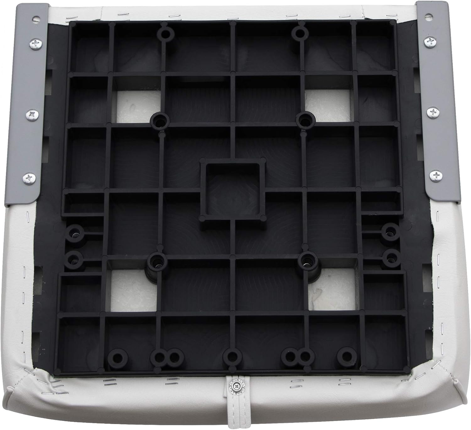 Wise Mid-Back Fishing Boat Seat with Logo White