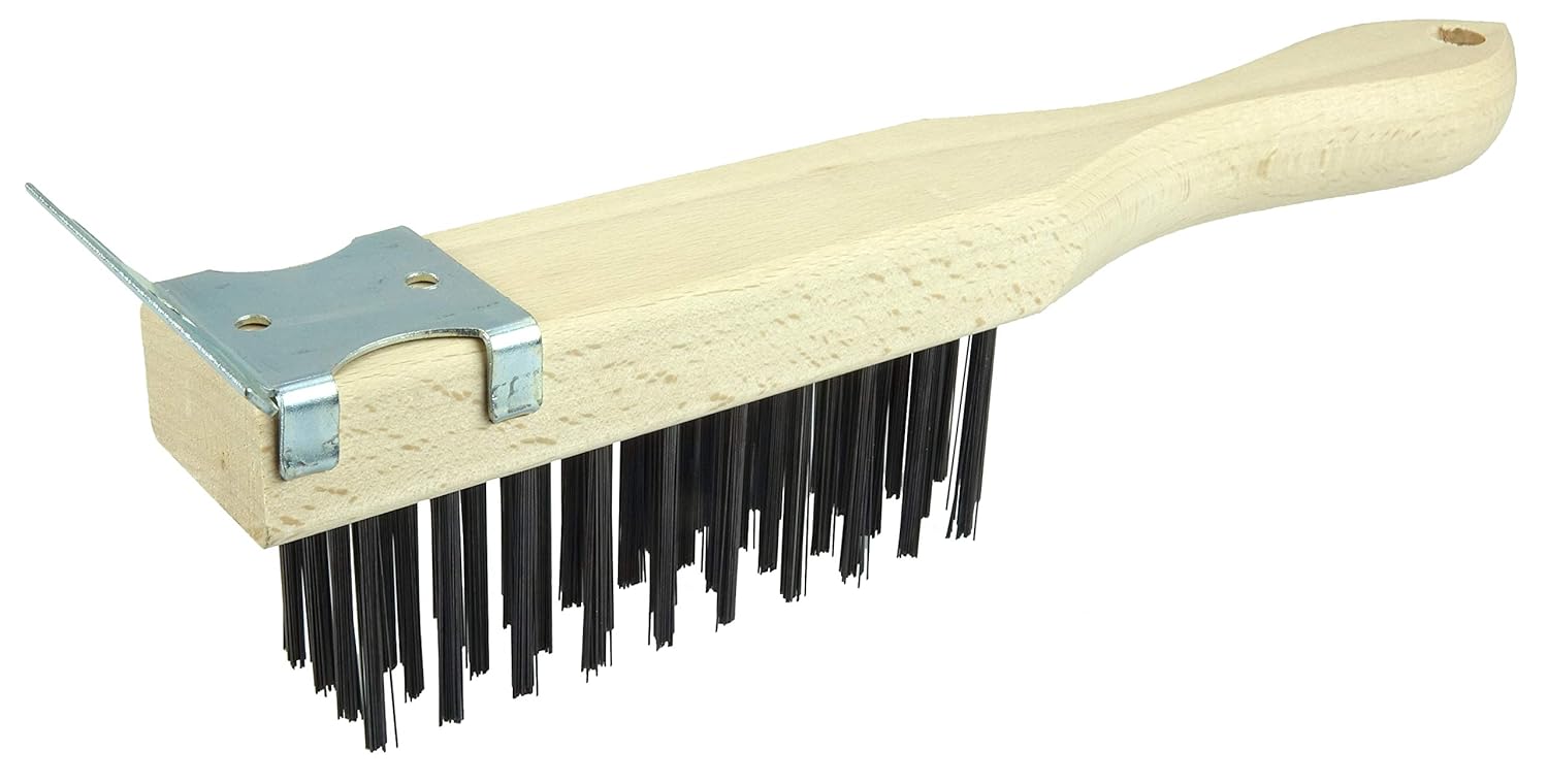 Weiler 44069 0.012" Wire Size, 5-1/2" Brush Length, 11-1/2" X 1-1/2" Block Size, 4 X 11 No. Of Rows, Steel Bristles
