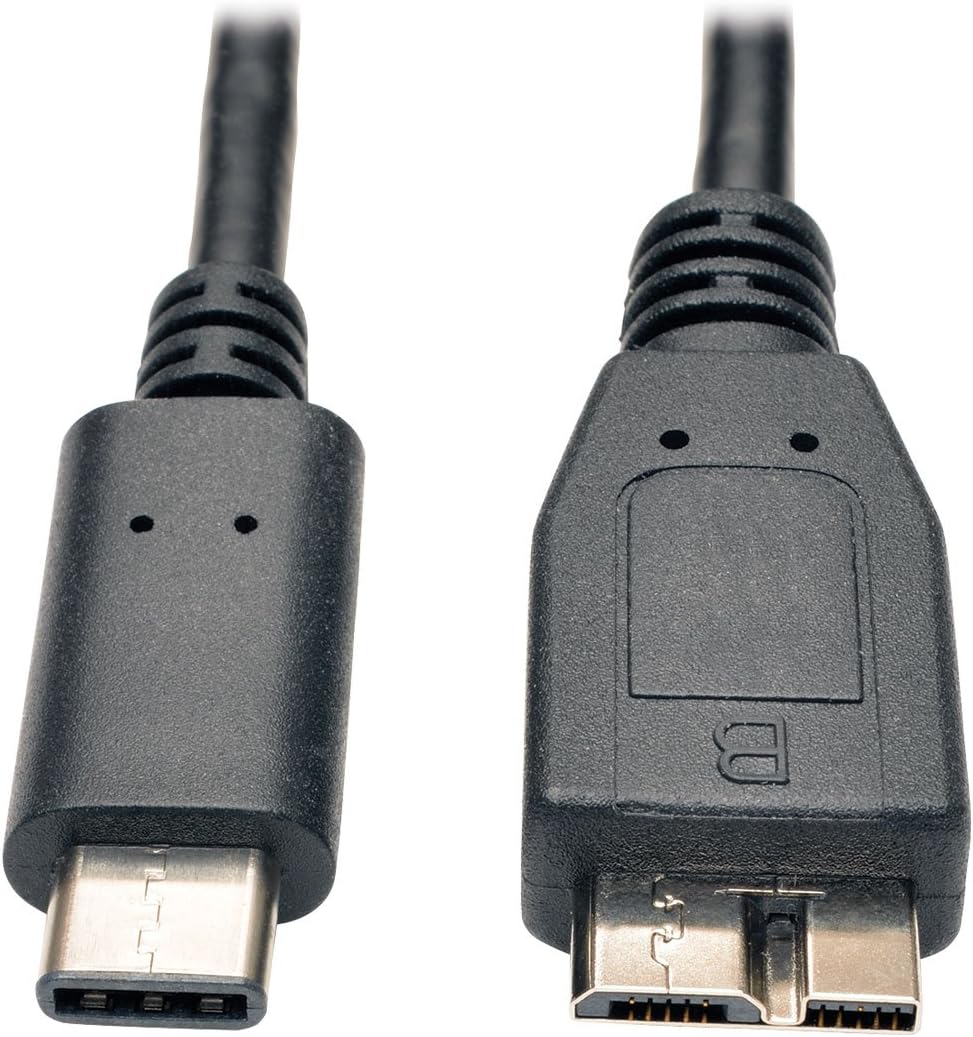 TRIPP LITE USB 3.1 USB-C to USB 3.0 Micro-B Cable, 3 ft