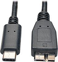 TRIPP LITE USB 3.1 USB-C to USB 3.0 Micro-B Cable, 3 ft