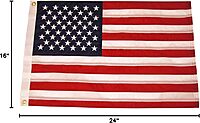 Taylor Made Sewn American Flag for Boats, 16" x 24", Marine-Grade Nylon, Fade Resistant, Brass Grommets