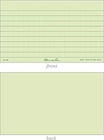 Rite in the Rain Weatherproof Index Cards, 3" x 5", Universal Pattern, Green (No. 991)