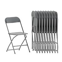 Flash Furniture Hercules Series Commercial-Grade Plastic Folding Chair - 650LB Weight Capacity