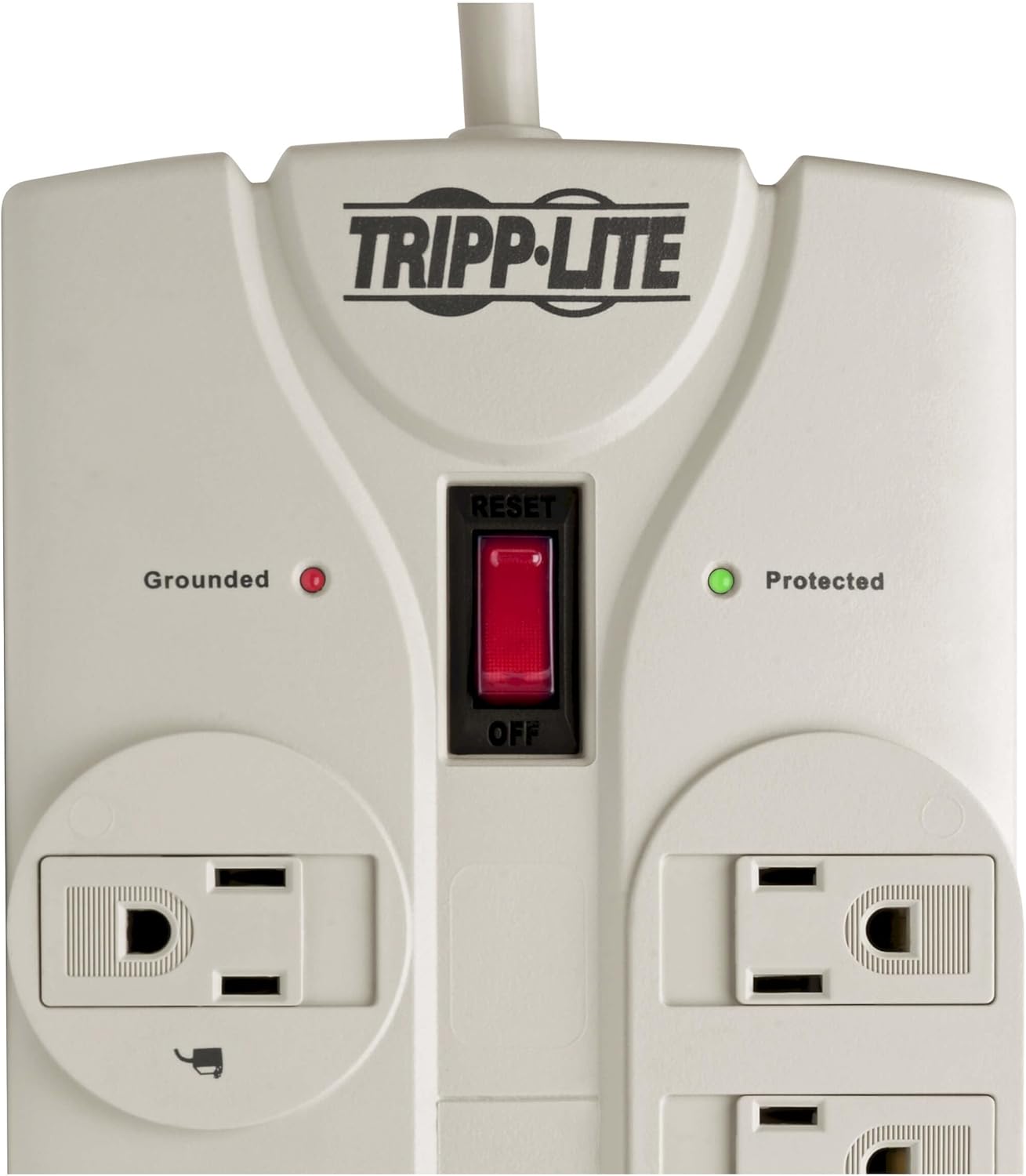 Tripp Lite 8 Outlet Surge Protector Power Strip, Extra Long Cord 25ft, Right-Angle Plug