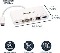 StarTech.com USB-C Multiport Adapter with Power Delivery