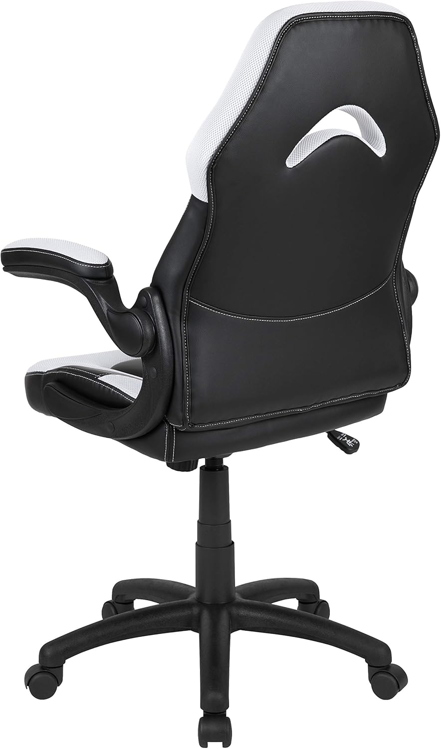 Flash Furniture X10 High-Back LeatherSoft Racing Style Gaming Chair with Flip-Up Arms